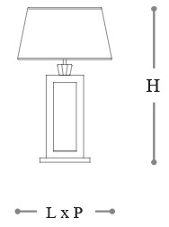 Gassa Opera Italamp Table Lamp Dimensions